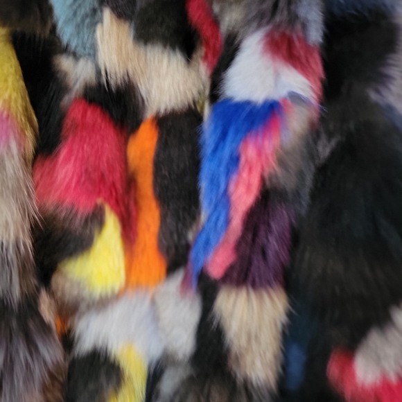 Multicolor Real Mink Fur Vest - Picture 3 of 3